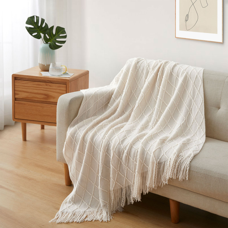Gracie Oaks Mariatheresa Woven Throw Blanket & Reviews Wayfair